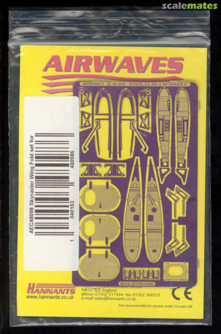 Boxart Skyraider Wingfold Set AC48098 Airwaves