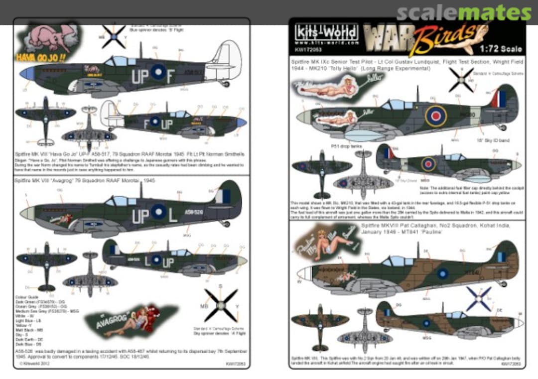 Boxart Spitfires KW172053 Kits-World