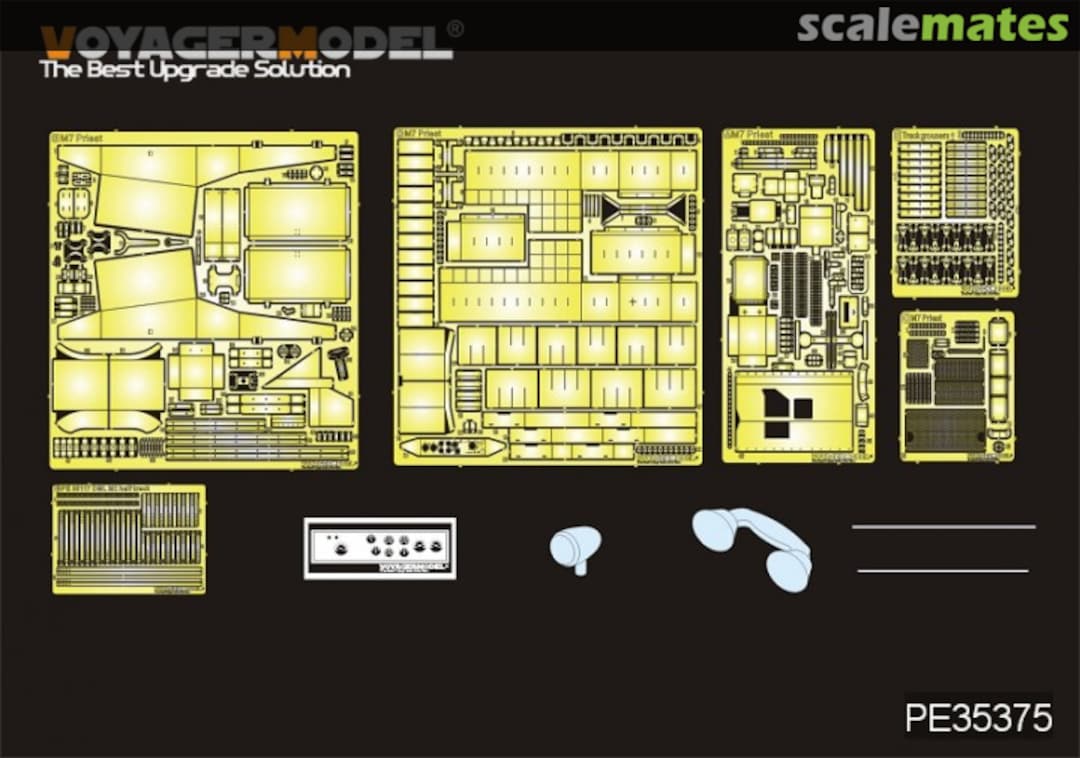 Boxart M7 Priest Mid Production Ammo & Telephone Set PE35375 Voyager Model