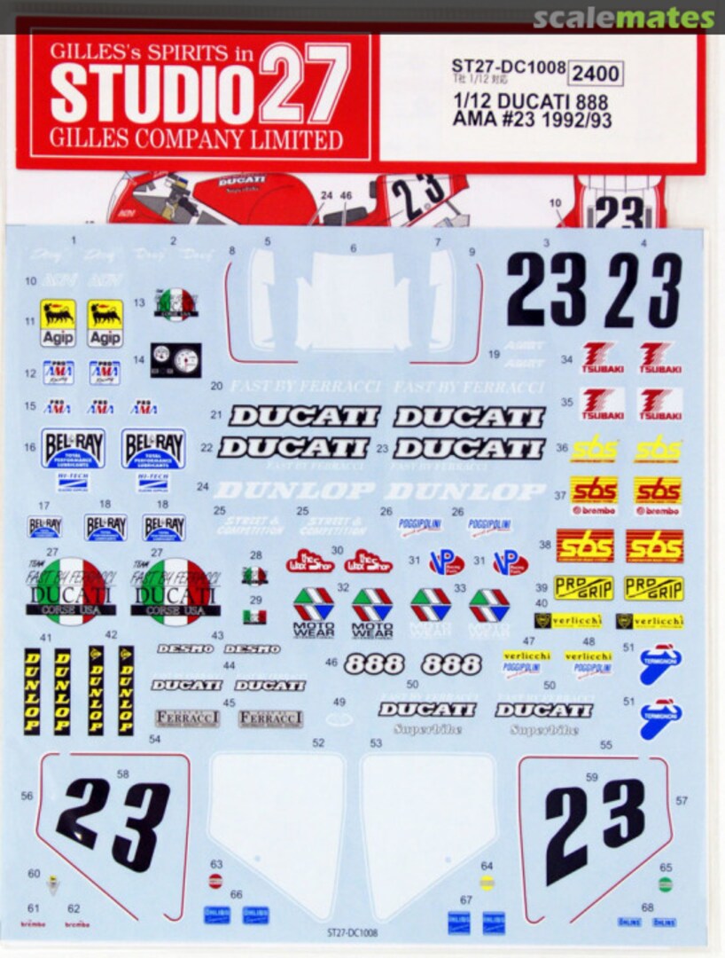 Contents Ducati 888 ST27-DC1008 Studio27