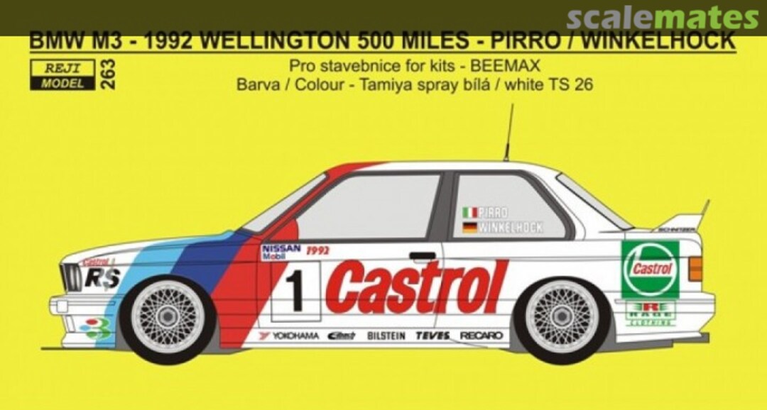 Boxart BMW M3 E30 - Wellington 500 miles 1992 REJI-263 REJI Model