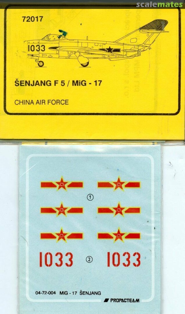 Boxart MiG-17 Senjang 72017 Propagteam