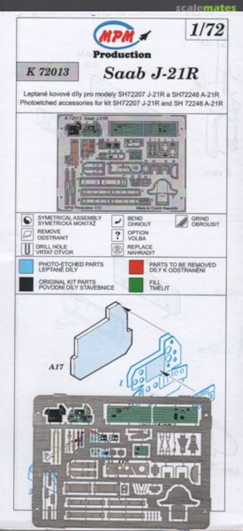 Boxart Saab J-21R K72013 MPM Production