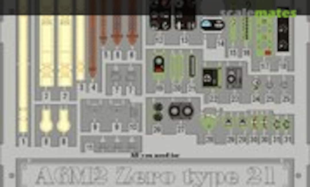 1:32 A6M2 Zero type 21 interior (Eduard 32585)