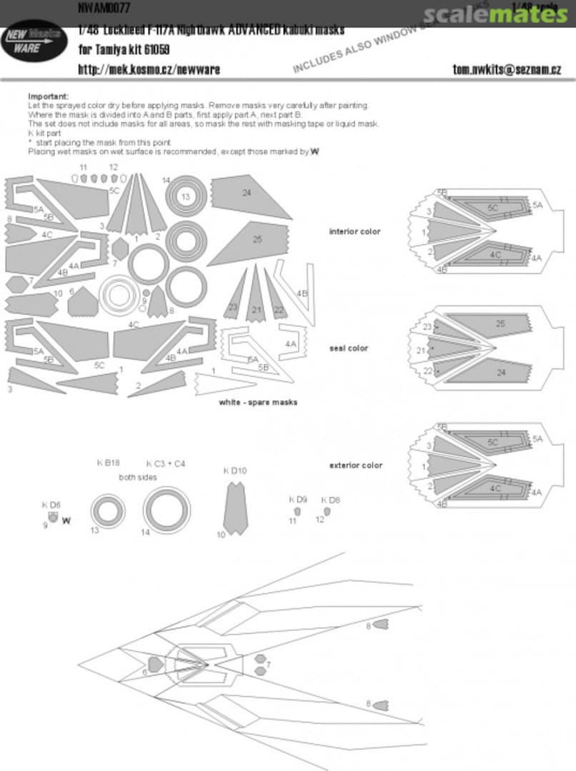 Boxart MiG-25 RBF BASIC kabuki masks NWAM0477 New Ware