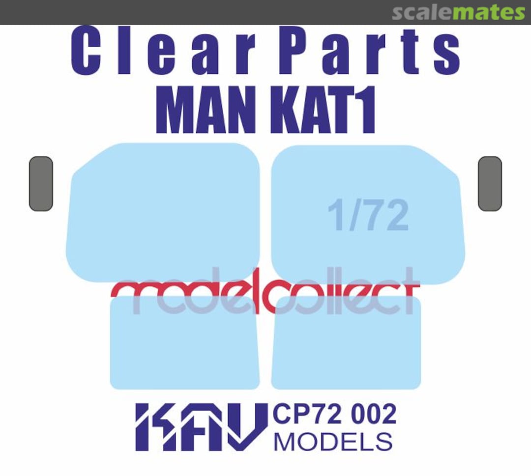 Boxart Clear parts for M1013 MAN KAT1 (ModelCollect) KAV CP72 002 KAV models