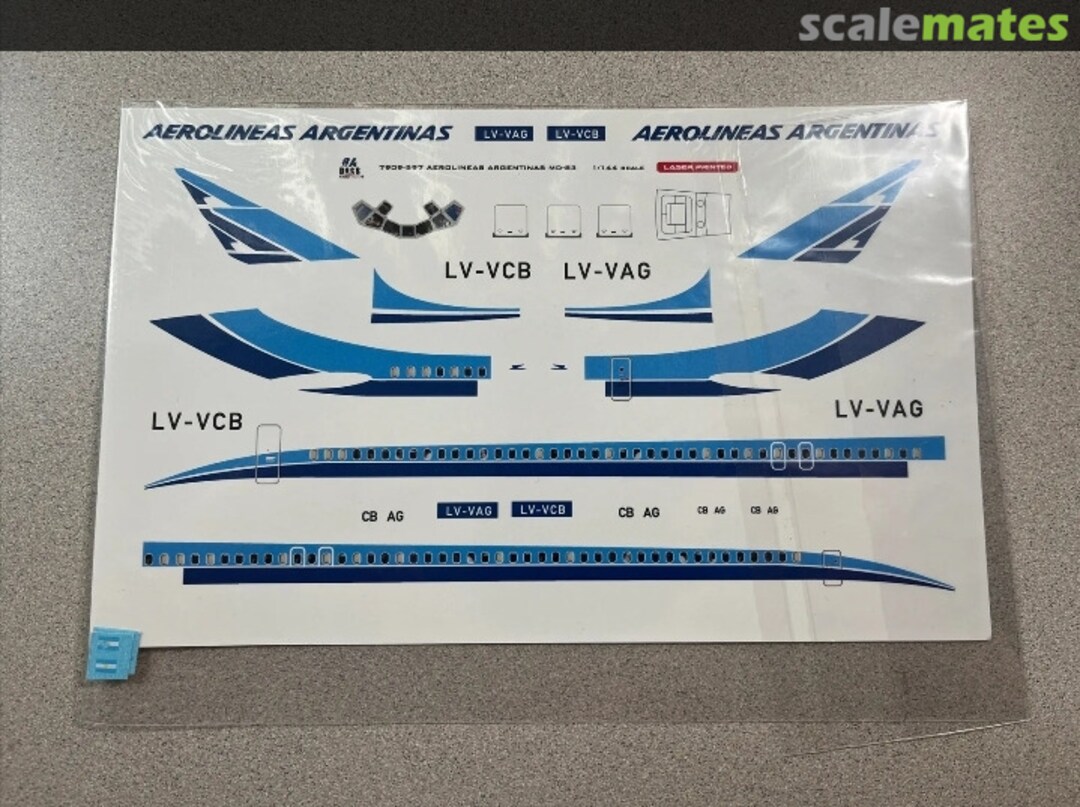 Boxart AEROLINEAS ARGENTINAS MD-80 SERIES 7909-597-144 8aDecs