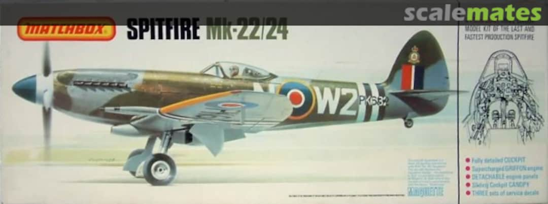 Boxart Spitfire Mk-22/24 PK-501 Matchbox