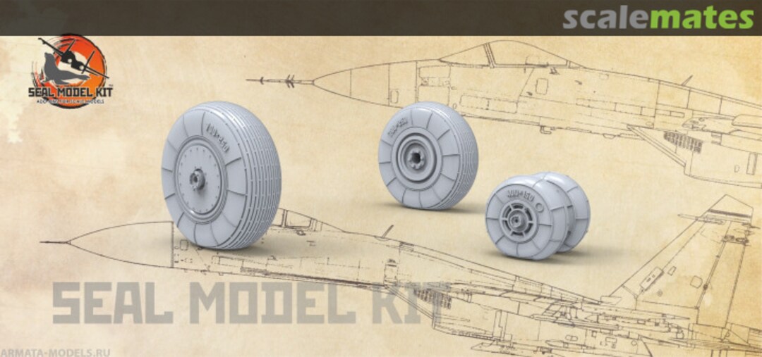 Boxart Landing gear wheels under load SMK48047 Seal Model Kit