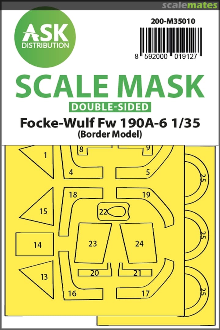 Boxart Focke-Wulf Fw 190A-6 double-sided mask 200-M35010 ASK