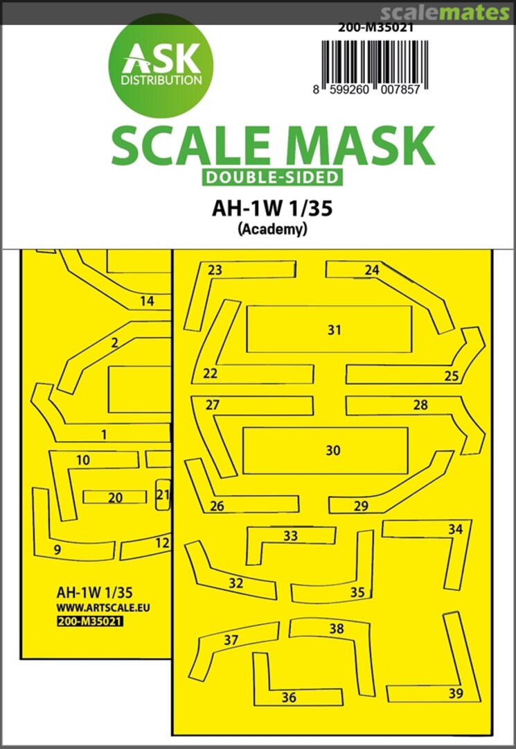 Boxart AH-1W double-sided express fit painting mask 200-M35021 ASK