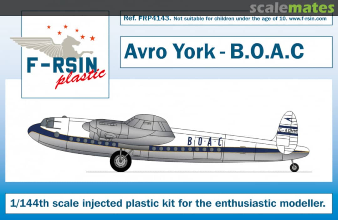 Boxart Avro York - B.O.A.C FRP4143 F-RSIN