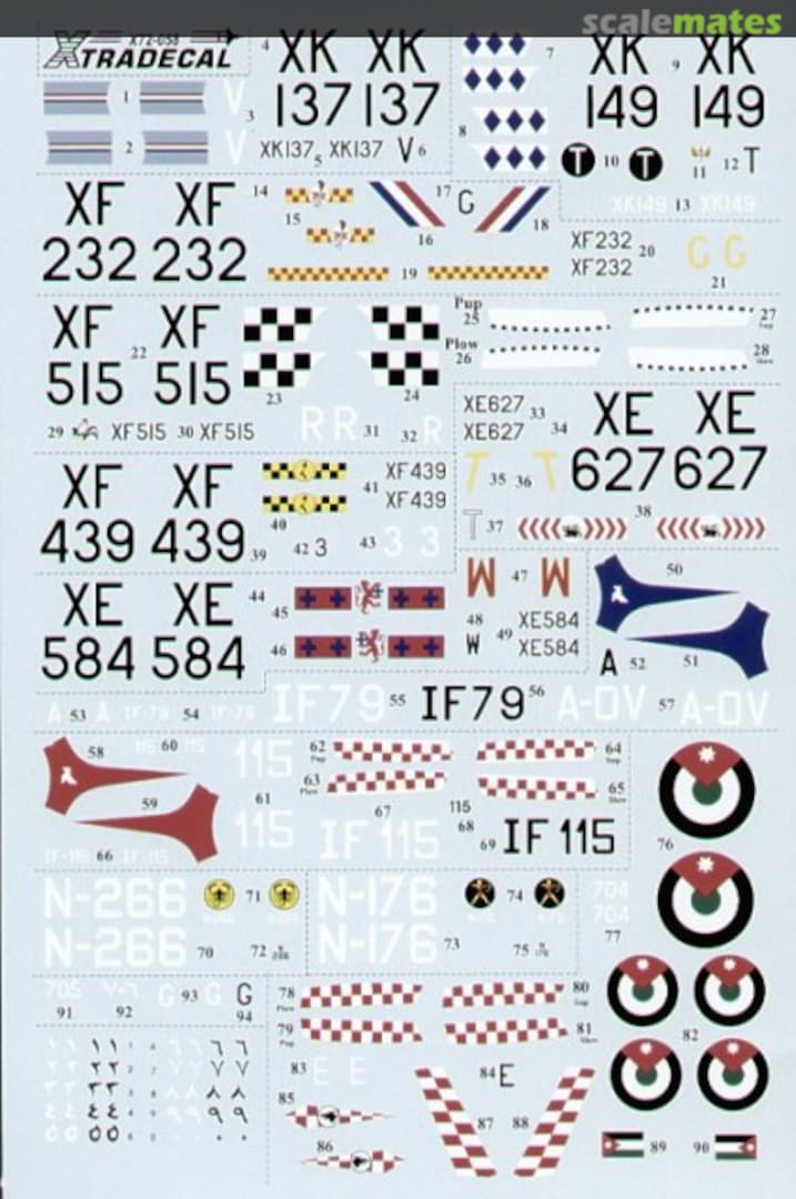 Boxart Hawker Hunter F.6 X72-058 Xtradecal