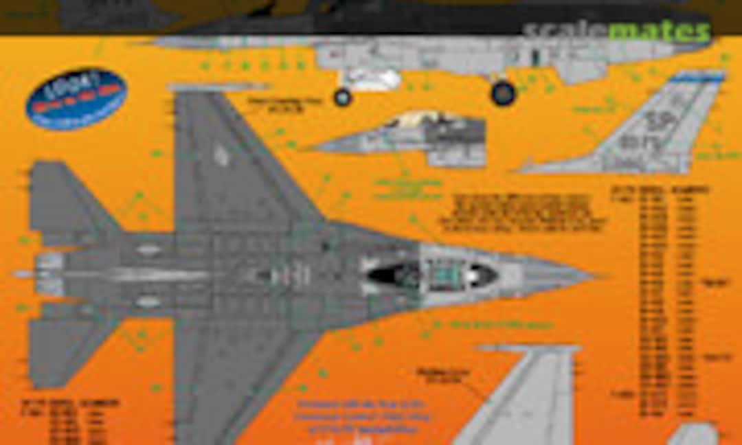 1:48 USAFE F-16C/D Spangdahlem (recent schemes - 2 decal sheets) (Astra Decals ASD-4814)