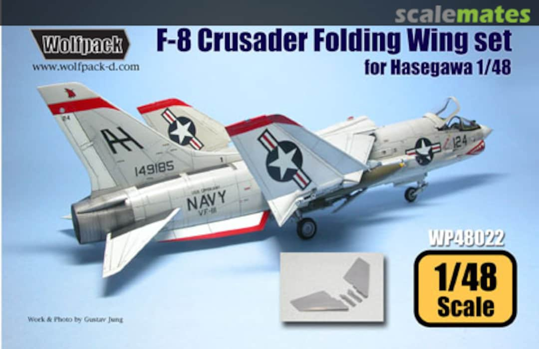 Boxart F-8 Crusader Folding Wing Set WP48021 Wolfpack