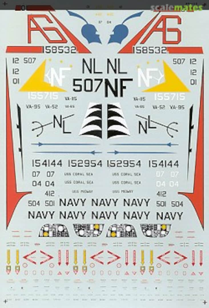 Boxart Grumman A-6A Intruder - No.3 72-128 Microscale