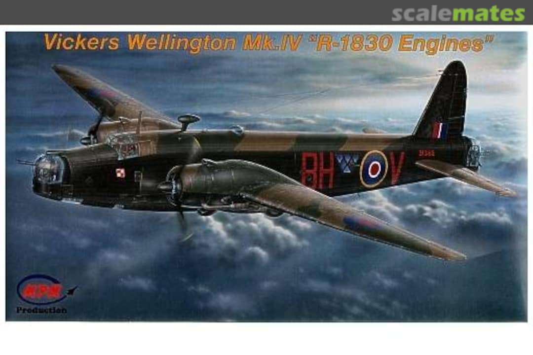 Boxart Vickers Wellington Mk.IV "R-1830 Engines" 72555 MPM Production