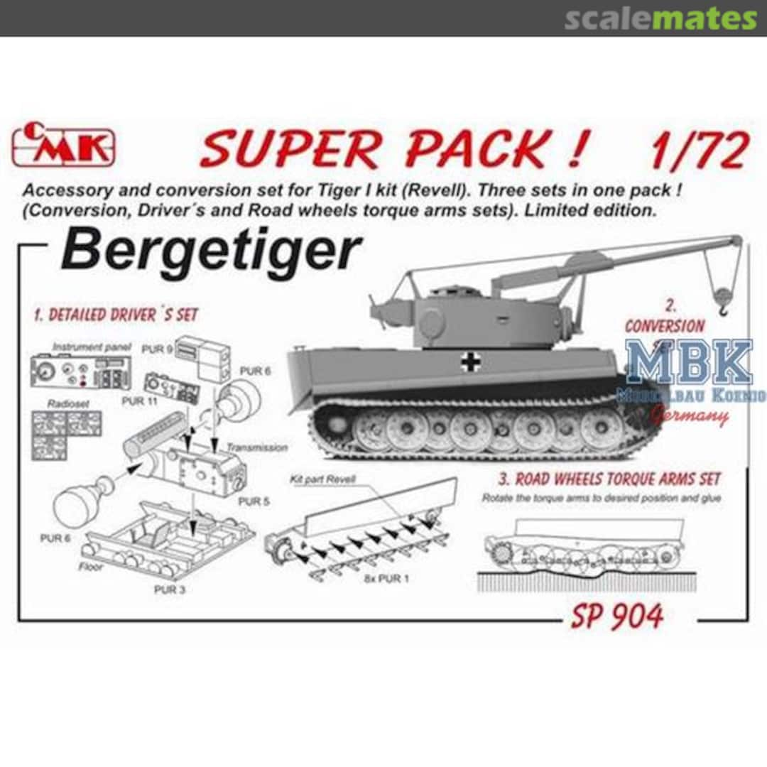 Boxart Super Pack Bergetiger Conversion Set SP904 CMK