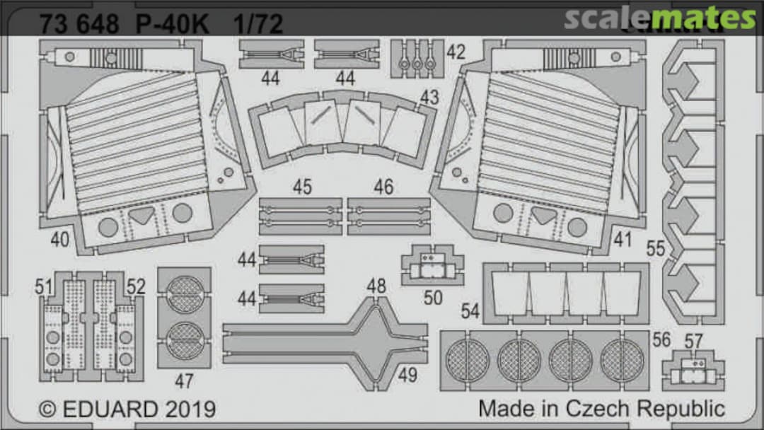 Boxart P-40K 73648 Eduard