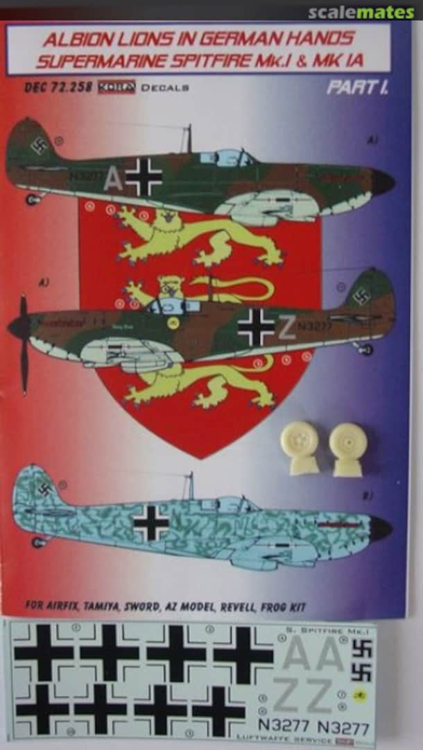 Boxart Supermarine Spitfire Mk.I&Mk.Ia DEC72258 Kora Models