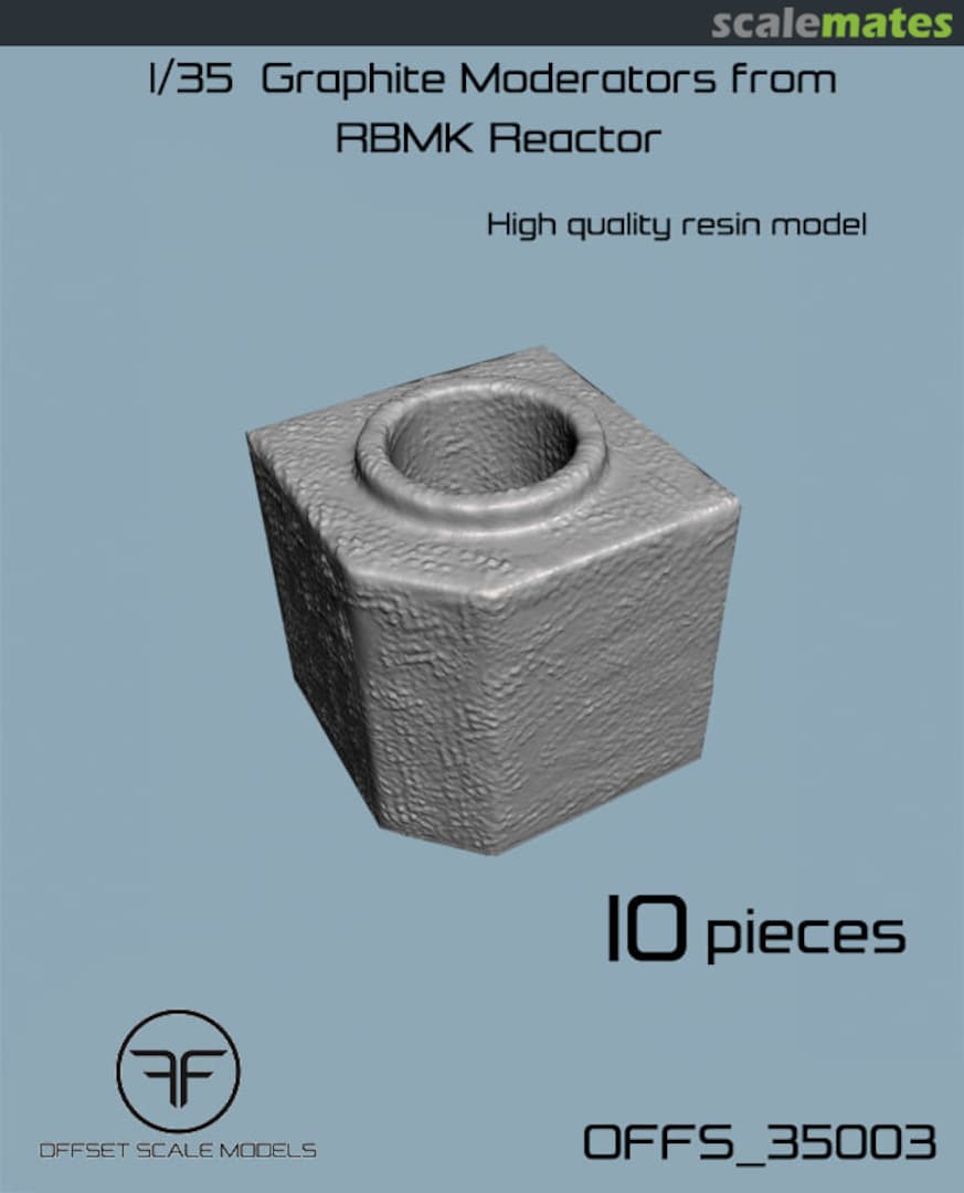 Boxart Graphite Moderators from RBMK Reactor OFFS_35003 Offset Scale Models