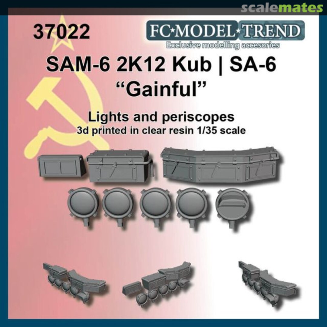 Boxart SAM-6 2K12 Kub | SA-6 "Gainful" lights and periscopes 37022 FC Model Trend