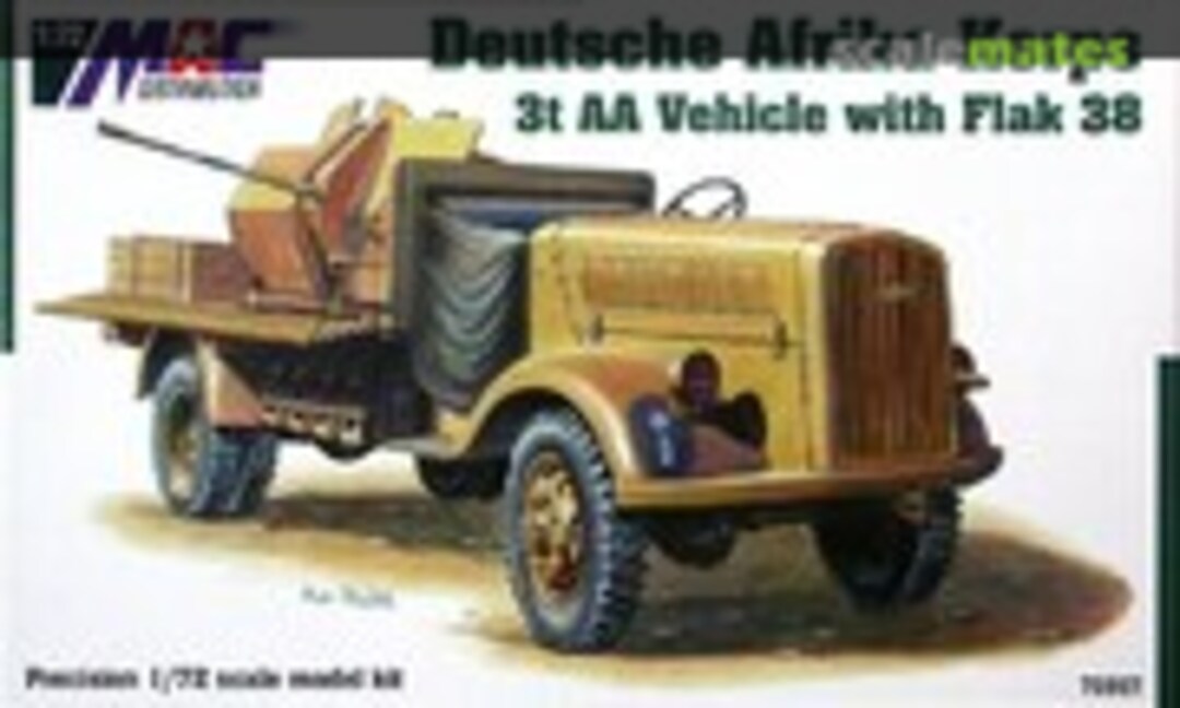 1:72 Deutsche Afrika Korps 3t AA Vehicle with Flak 38 (MAC Distribution 72067)