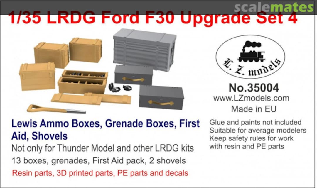 Boxart LRDG Ford F30 Upgrade set 4 35004 L.Z. Models