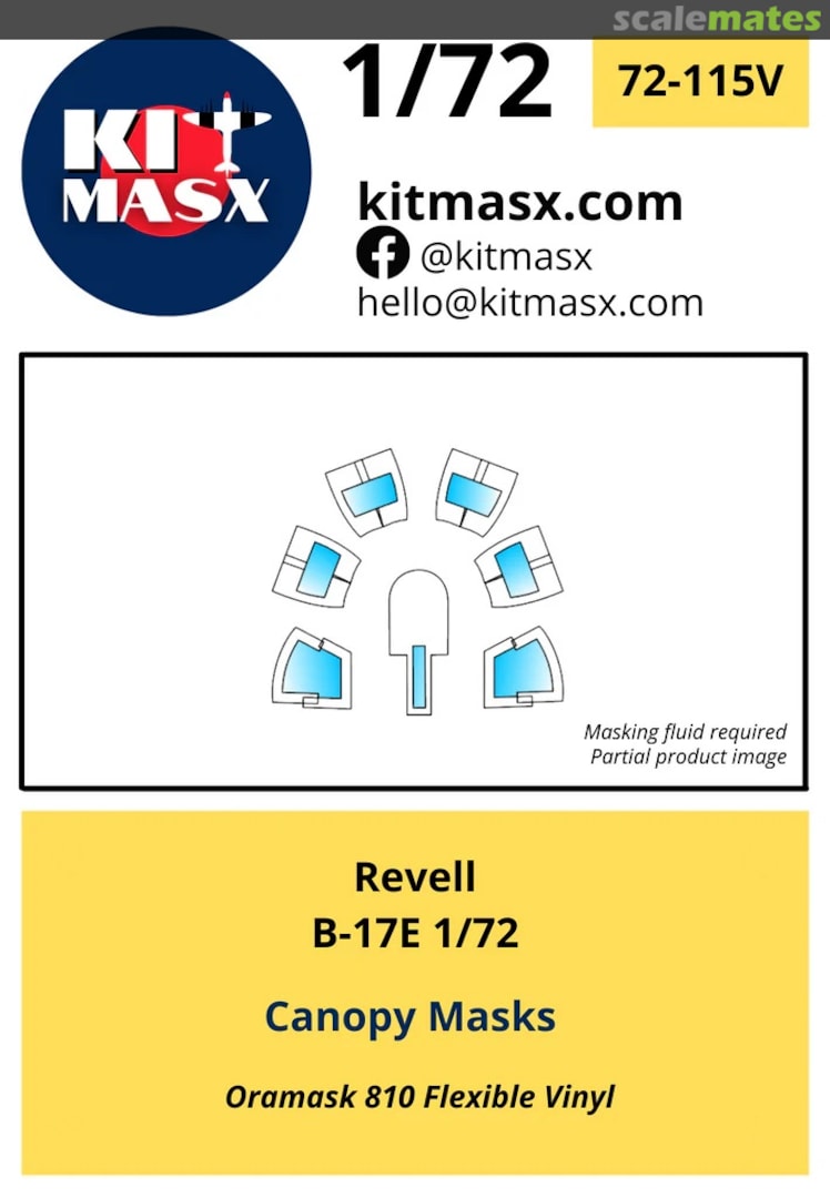 Boxart B-17E 72-115V Kit Masx