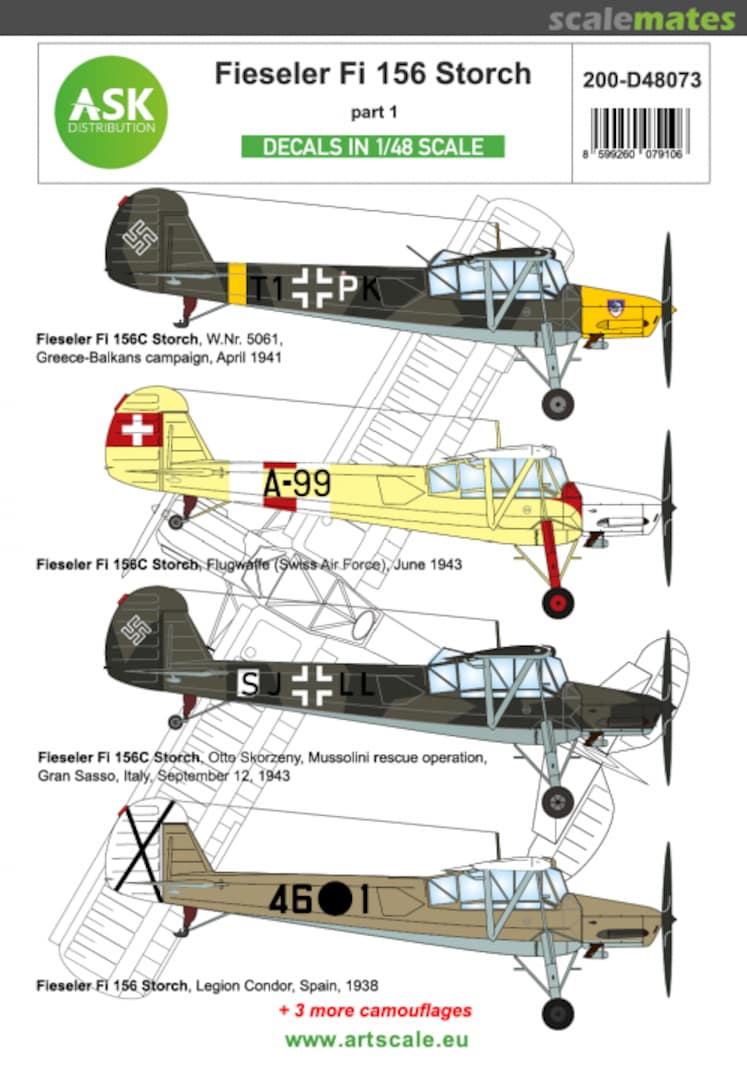 Boxart Fieseler Fi 156 Storch part 1 200-D48073 ASK