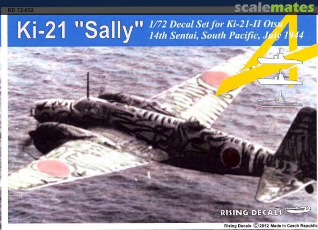 Boxart Ki-21 "Sally" RD 72-052 Rising Decals