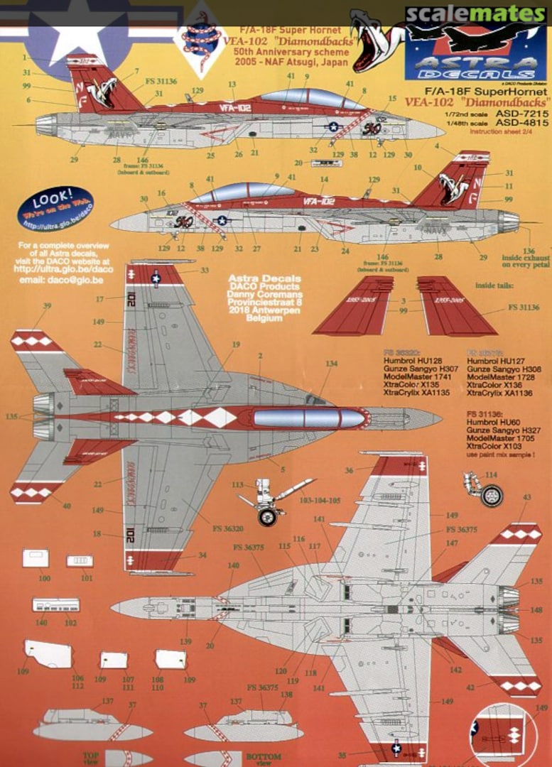 Boxart VFA-102 Diamondbacks ASD-4815 Astra Decals