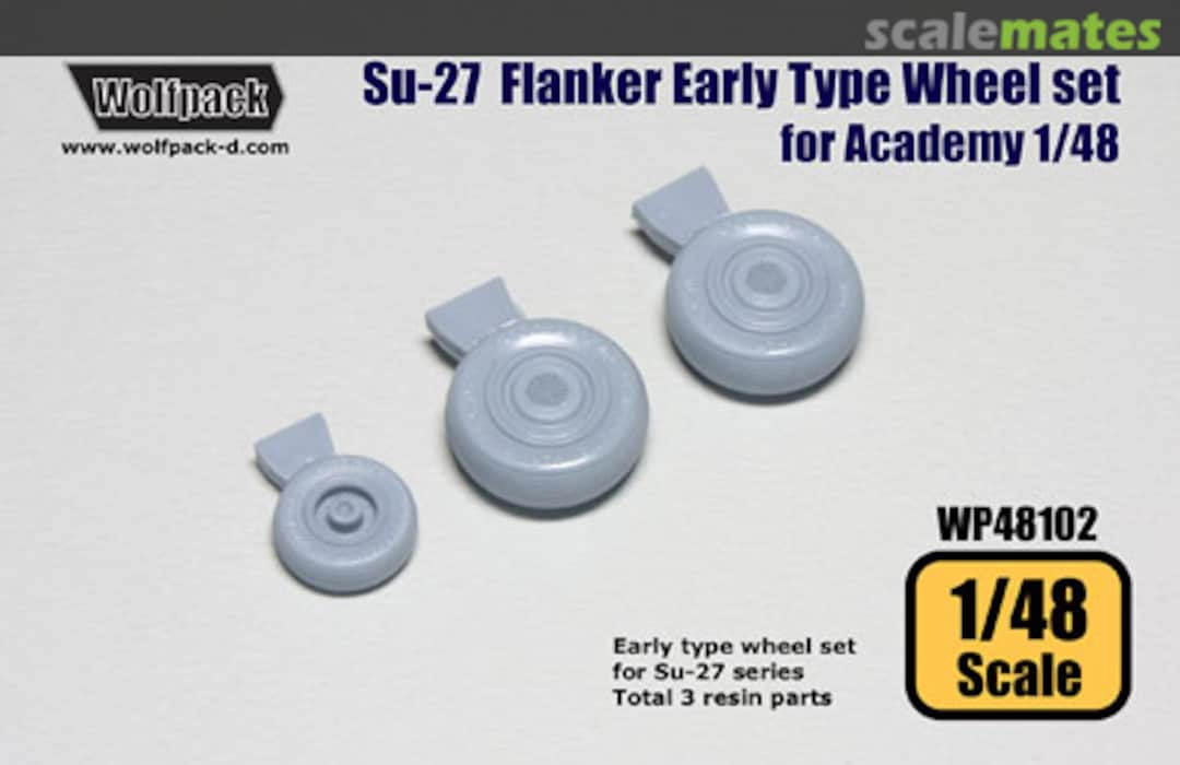 Boxart Wolfpack Su-27 Flanker Early Type Wheel Set WP48102 Wolfpack