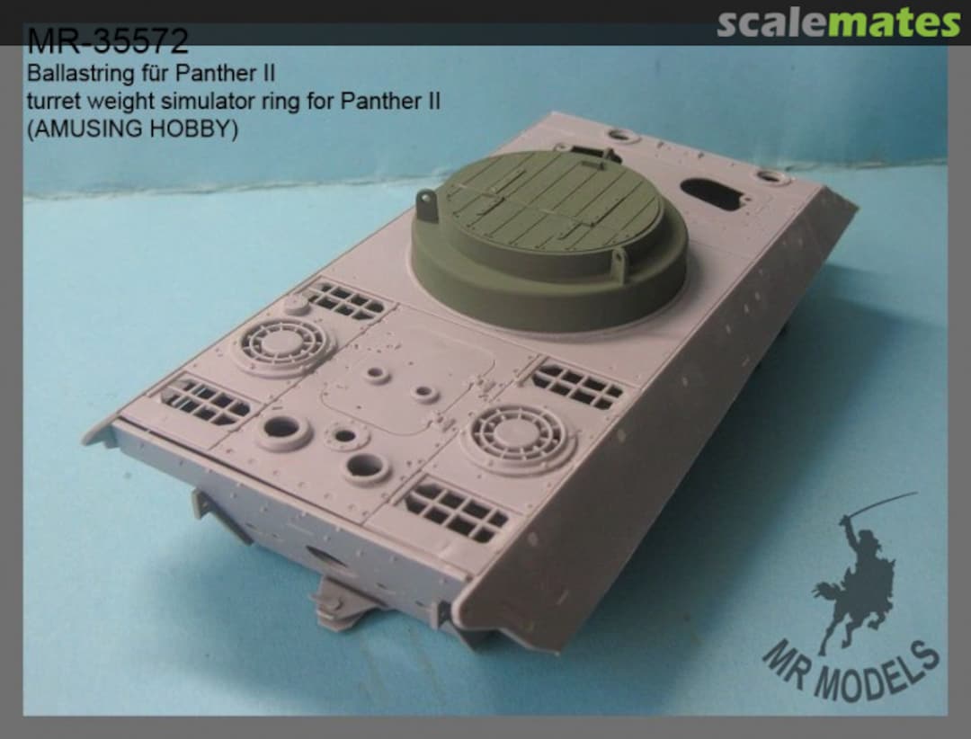 Boxart turret weight simulator ring for Panther II MR-35572 MR Modellbau