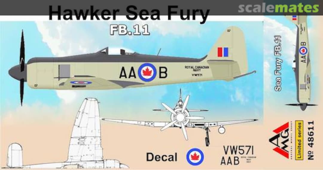 Boxart Sea Fury FB.11 Royal Canadian Navy 48611 AMG