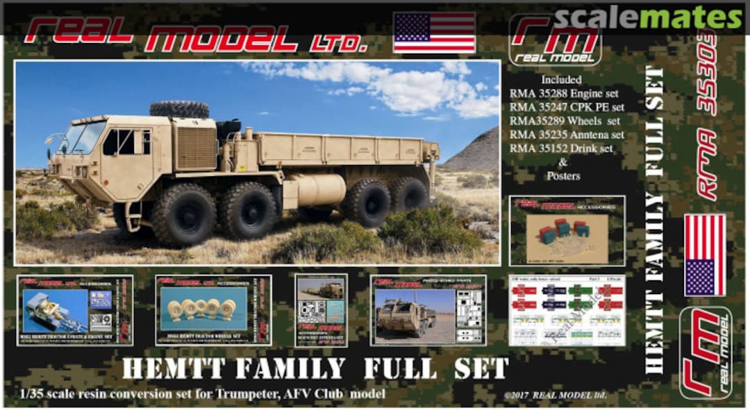 Boxart HEMTT Family Full Set RM35303 Real Model