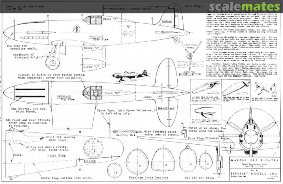 Boxart Macchi 202 Fighter  Berkeley Models