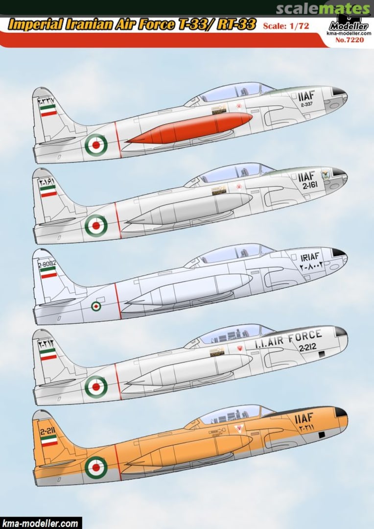 Boxart Imperial Iranian Air Force T-33/RT-33 7220 Modeller