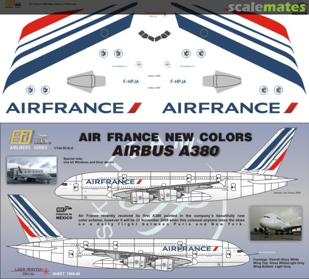 Boxart Air france A380 7909-086 8aDecs