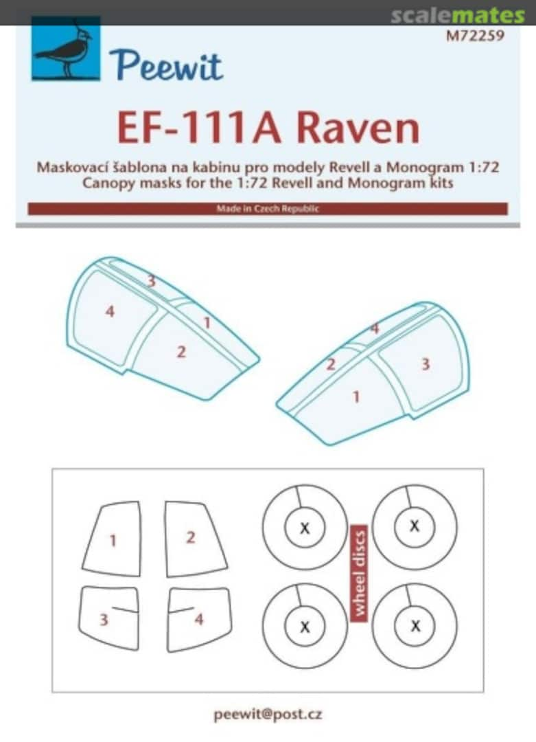 Boxart Canopy Mask: EF-111A Raven M72259 Peewit