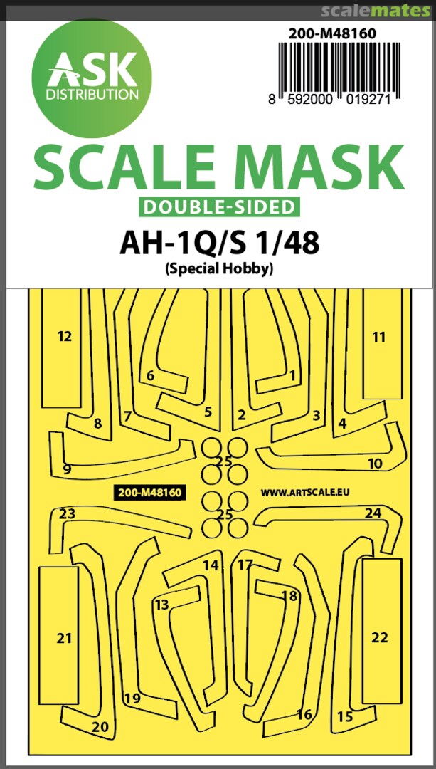 Boxart AH-1Q/S Cobra - double-sided mask 200-M48160 ASK