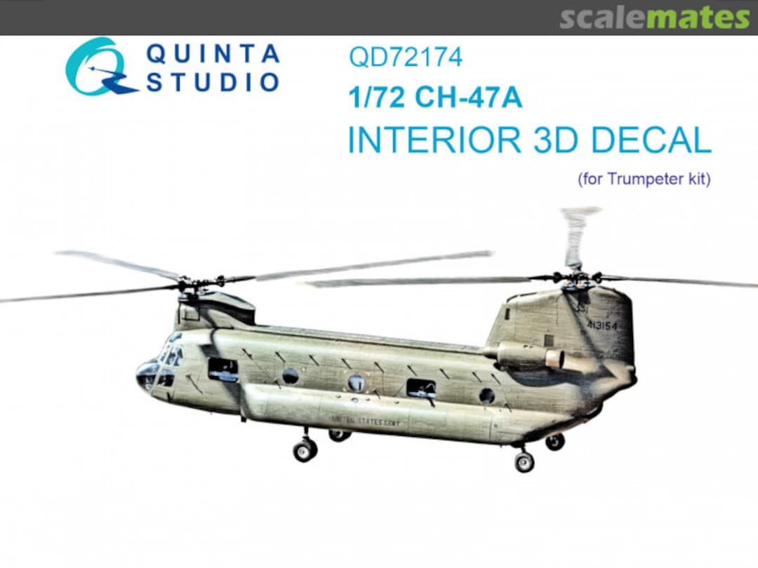 Boxart CH-47A interior 3D decals QD72174 Quinta Studio