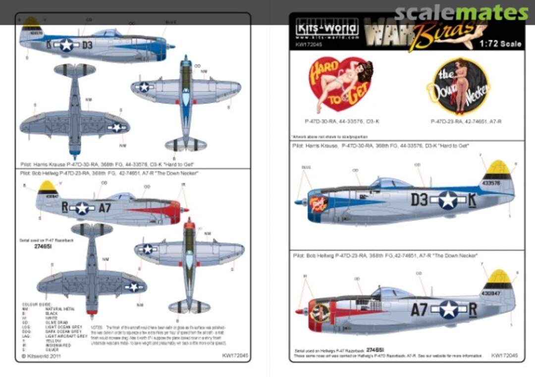 Boxart P-47 Thunderbolt KW172045 Kits-World