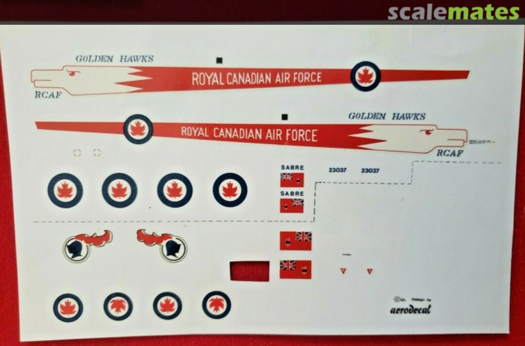 Contents Royal Canadian Air Force 01A Aerodecal