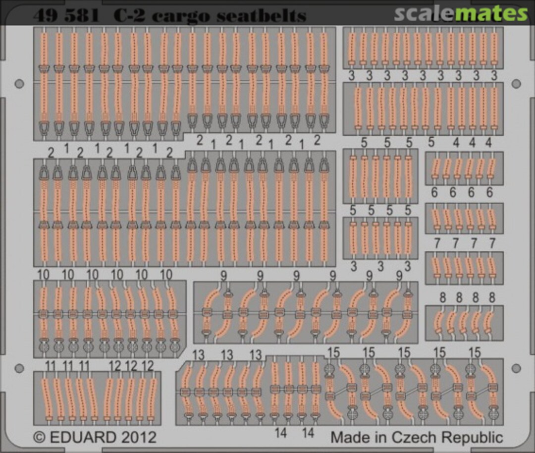 Boxart C-2 cargo seatbelts 49581 Eduard