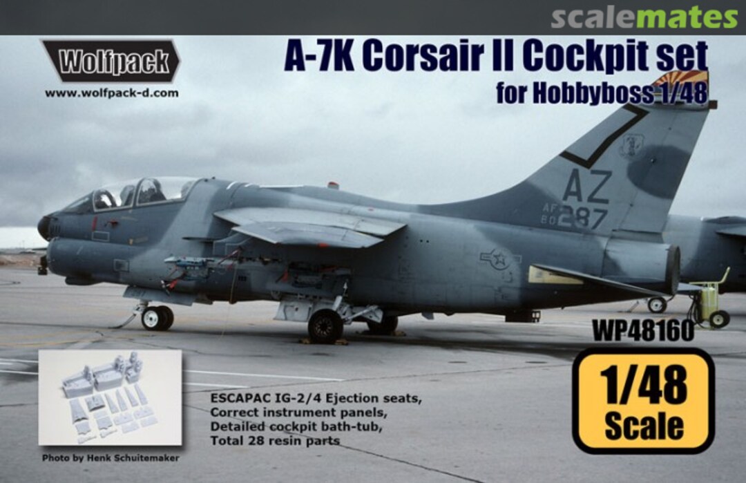 Boxart A-7K Corsair II Cockpit Set WP48160 Wolfpack