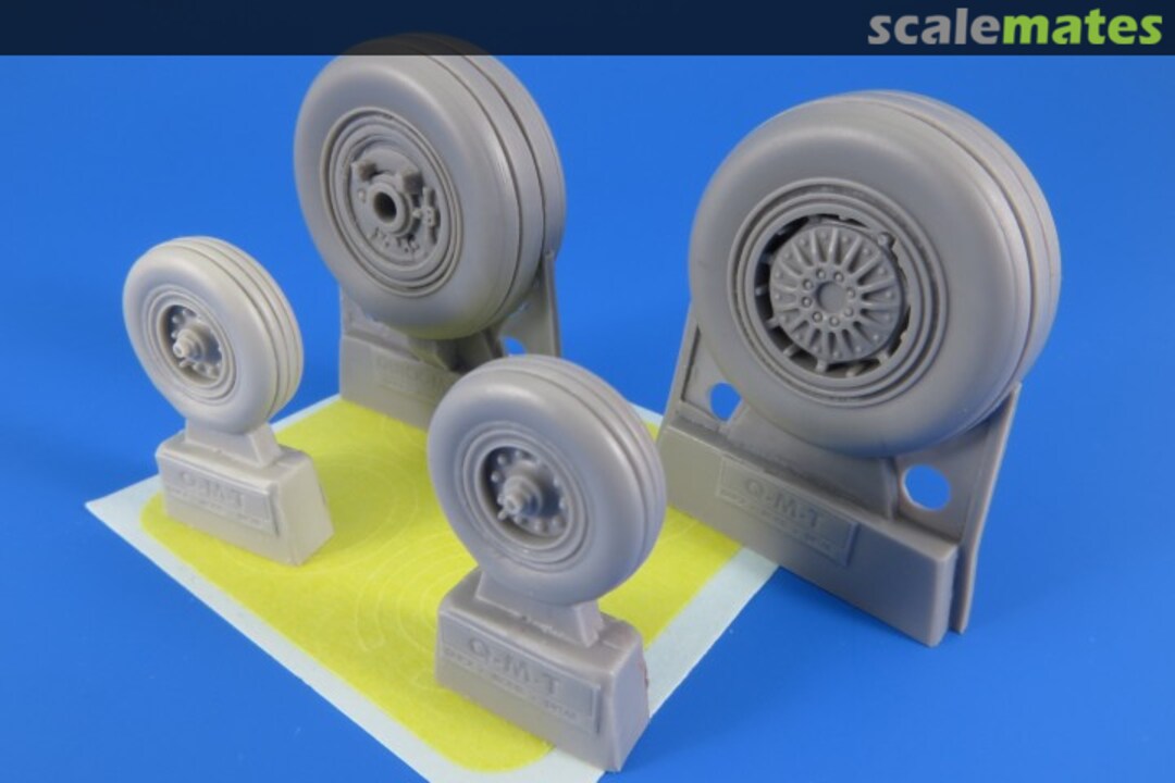 Boxart Late wheels (not weighted) for McDonnell F-4E/F-4F/F-4G RF-4C/RF-4E Phantoms R32005 Q-M-T