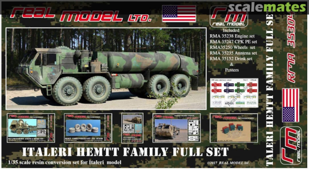 Boxart Italeri HEMTT Family Full Set RM35304 Real Model