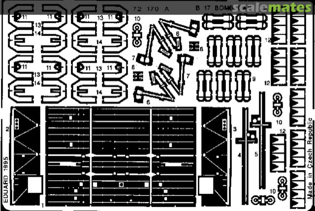 Boxart B-17E/F/G bomb bay 72170 Eduard