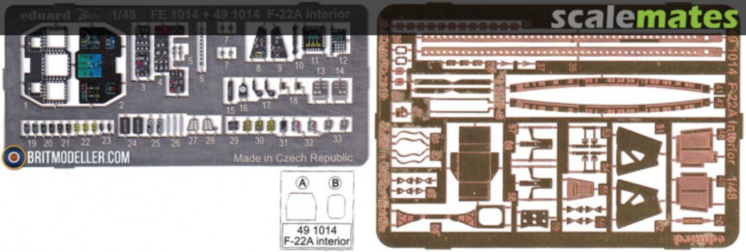 Boxart F-22A Raptor - Interior FE1014 Eduard